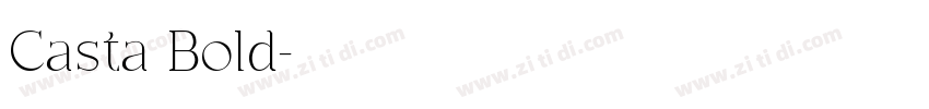 Casta Bold字体转换
